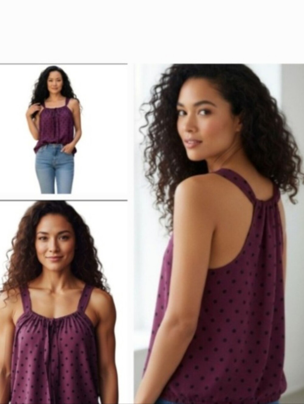 "American Eagle" Misses Polka‑Dot Halter Top – Size Small